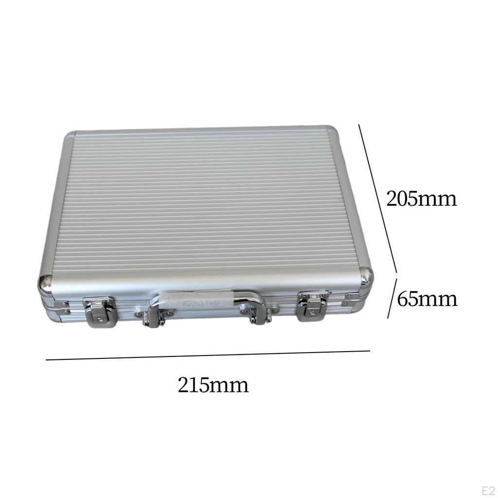 Aluminum Alloy Chip Case Carrier Professional Collect Box with Handle Protection Organizer