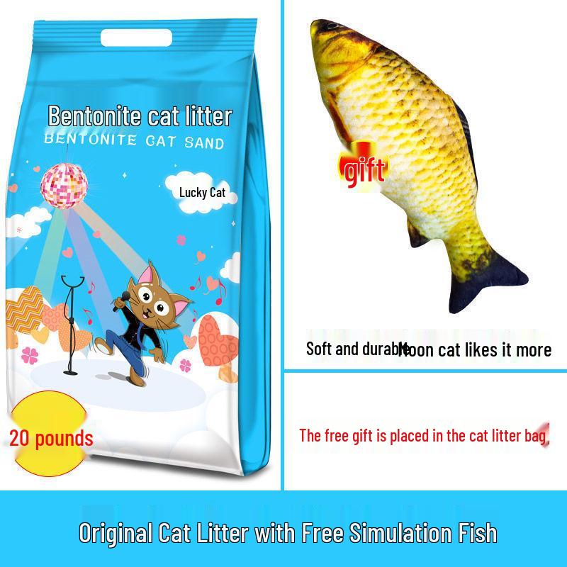 Lemon Deodorizing Bentonite Cat Litter - 1 Kg