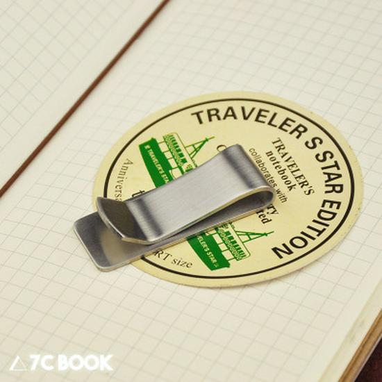 Brass Stainless Steel Loose-Leaf Notebook Pen & Ticket Clip, Multi-Purpose, Custom Engraving Available