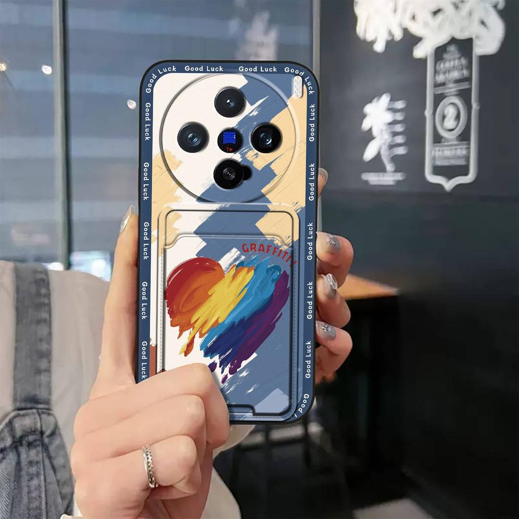 Silikon Weichhülle Handyhülle Für VIVO X200 Pro Mini Modisches Design Langlebig Graffiti Wasserdicht Vollständiger Schutz TPU