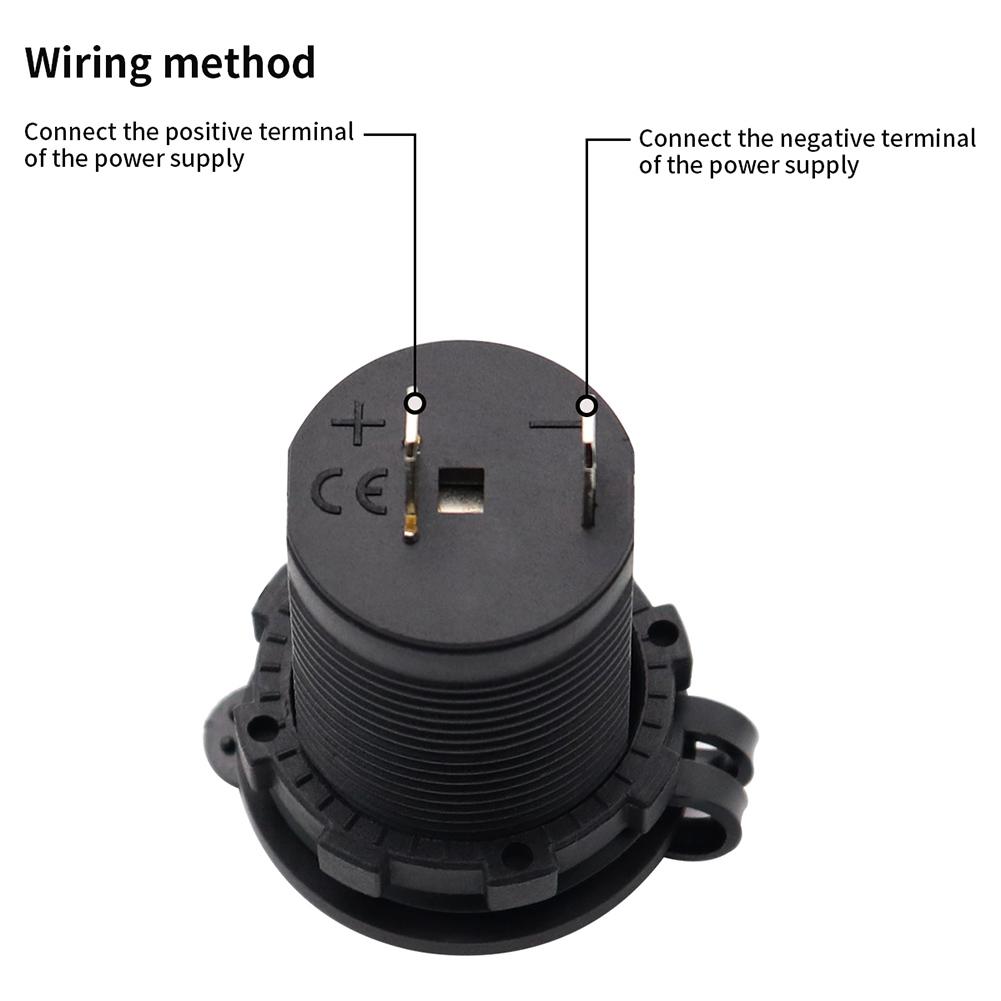 12-24V Zigarettenanzünder-Stecker Wasserdicht mit Kabel Auto Zigarettenanzünderbuchse für Auto LKW Motorrad Boot