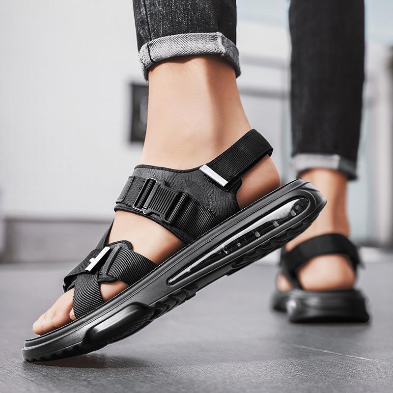Men's Sandals 2024 Summer Beach Sandals Mens Man's Casual Leather Sandal Open Shoes for Men Fishing New Fashion Sports Wear Air