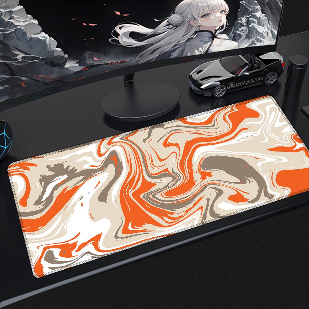 Strata Liquid Gaming Mouse Pad DuraGlyde Smooth Surface Waterproof Non-slip Rubber Base Locked Edge Large Desk Mat for PC Gamers