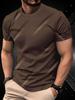 Summer Classic Men's 3D Line Stripe Print T-Shirt Short Sleeve Round Neck Top Street T-Shirts Oversized Sports Men's Clothing