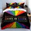 Rainbow rays and text. Bedding sets Duvet cover sets Duvet covers Pillowcases(1 * Duvet Cover 2 * Pillowcases without duvet insert)