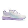 LiNing Youth Sports Trend Durable Lightweight Rebound Low-Top Running Shoes Kids sneaker White Purple YKFS098-6