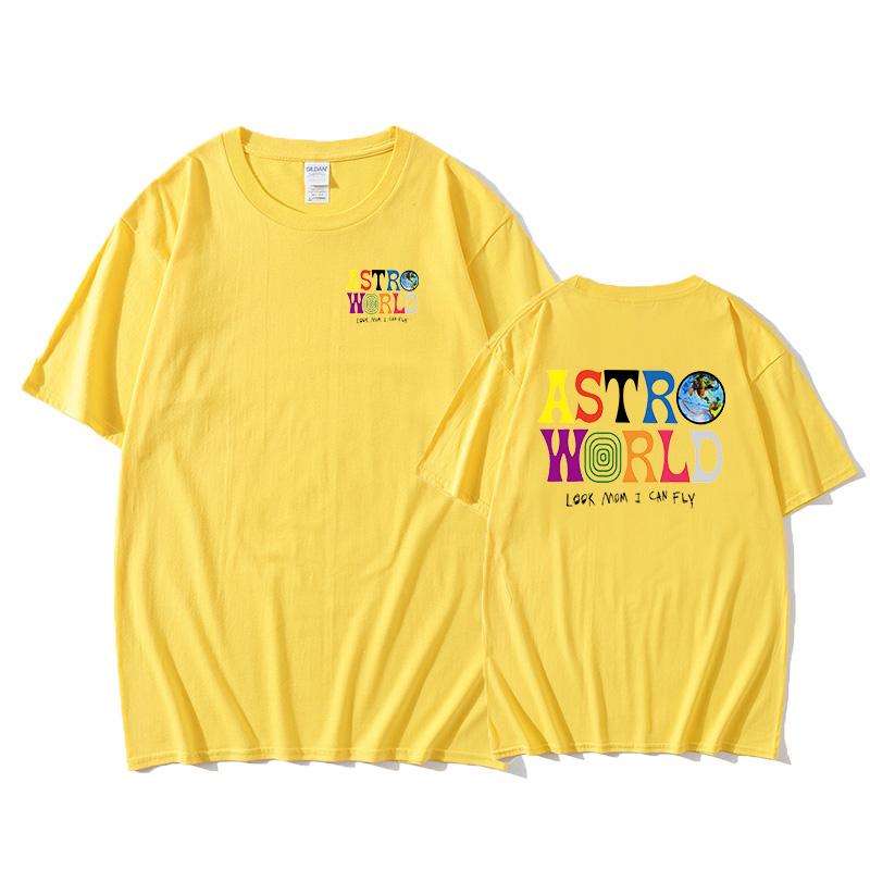 New Fashion Hip Hop T Shirt Men Women  ASTROWORLD Harajuku T-Shirts Wish You Were Here Letter Print Tee