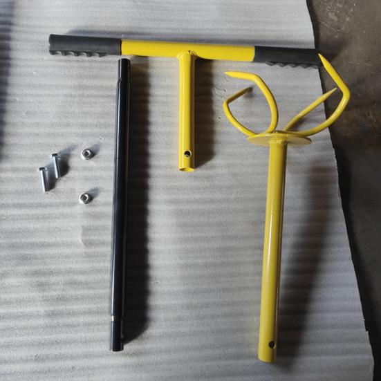 Garten-Drehfräse, manuelle Handfräse mit abnehmbarer großer Klaue, robuster Klauen-Bodengrubber mit T-Griff zum Lösen und Belüften des Bodens