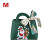 1PC Xmas Party Decor Hand Gift Bag Christmas Candy Boxes Santa Claus Print PU Leather Candy Box
