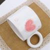 Big Ears Hand-Painted Ceramic Style Coffee Couple Cup Simple Korean Hand-Painted Cup