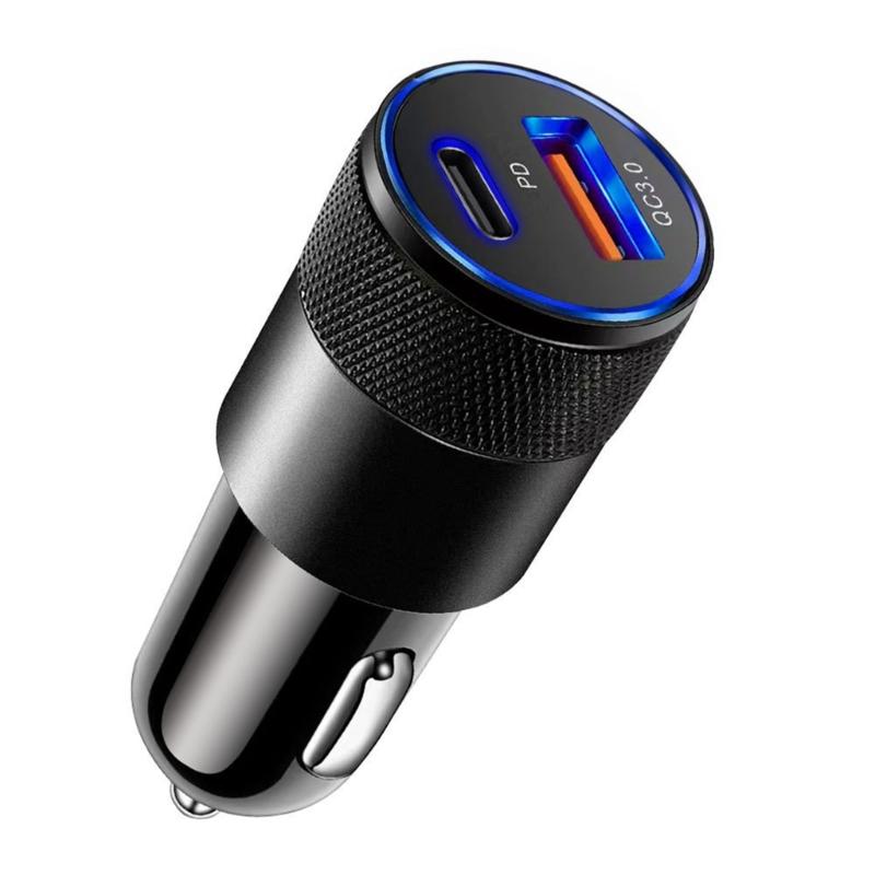 Fast Car Charger Quick Charging QC3.0 3.1A Phone USB C Adapter 2 Port Cigarettes Lighters Charger for Phone Tablet