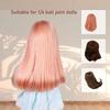 Replacement Wig for Dolls, 1/6 Scale Doll Hair Wig, High-Temperature Silk Elastic with Bangs (Carrot Orange)