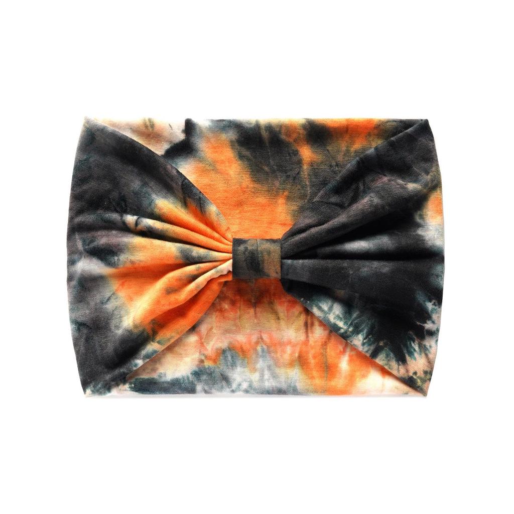 Fascia per capelli tie-dye sportiva e da yoga da donna extra larga da 18 cm