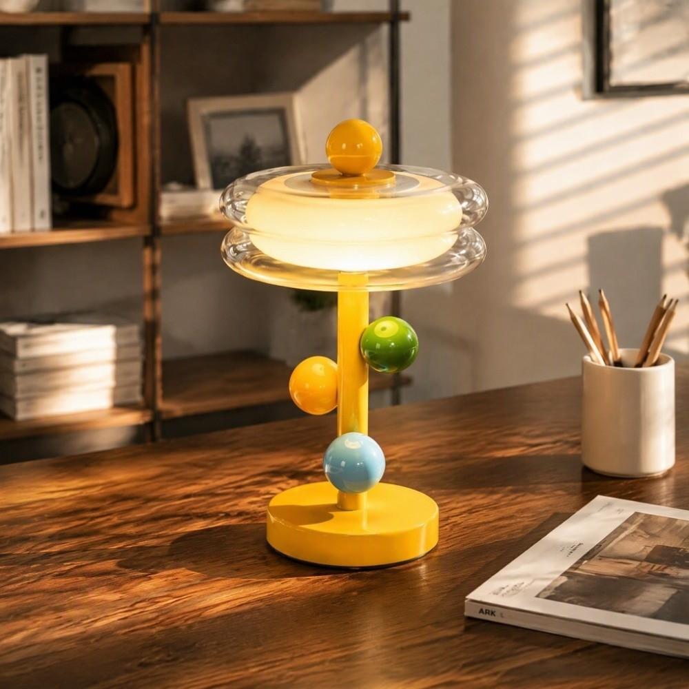 Color Contrast Bedside Lamp Macaron Color Night Light Modern Desk Lamp Bedside