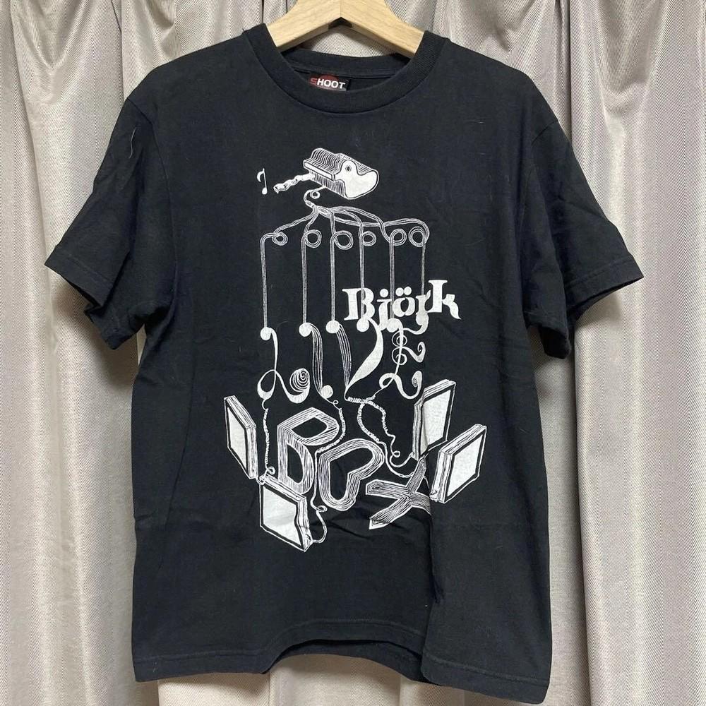 

Bjork Graphic Black T shirt 90s Classic Style tee Vtg Rare Design S5XL Unisex T-Shirt S