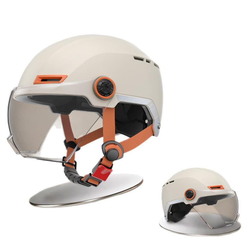 Certified Unisex Electric Motorcycle Half Helmet - Summer Sun Protection & All-Season Safety
