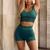 Puma Engineered Mesh Shorts Pamela Series Solid Color High Waist Sports Shorts Women Shorts Green 525147-42