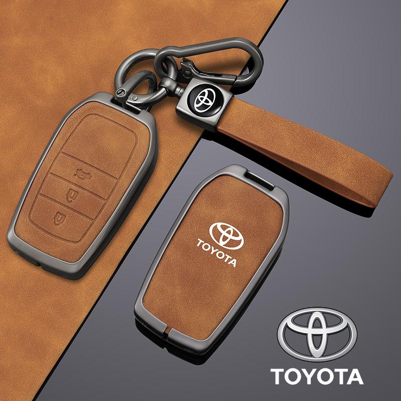 For Toyota 2026 Hot Hub Caps Metal Car Key Cover Case Shell Bag for Toyota Hilux Fortuner Land Cruiser Camry Coralla Crown RAV4 
