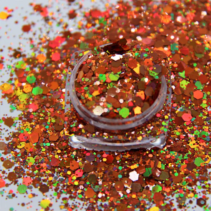Holographic Cosmetic Christmas Decorations Chunky Glitter Nail Iridescent Flakes Sparkles Face Body Hair Nail Glitter Sequins