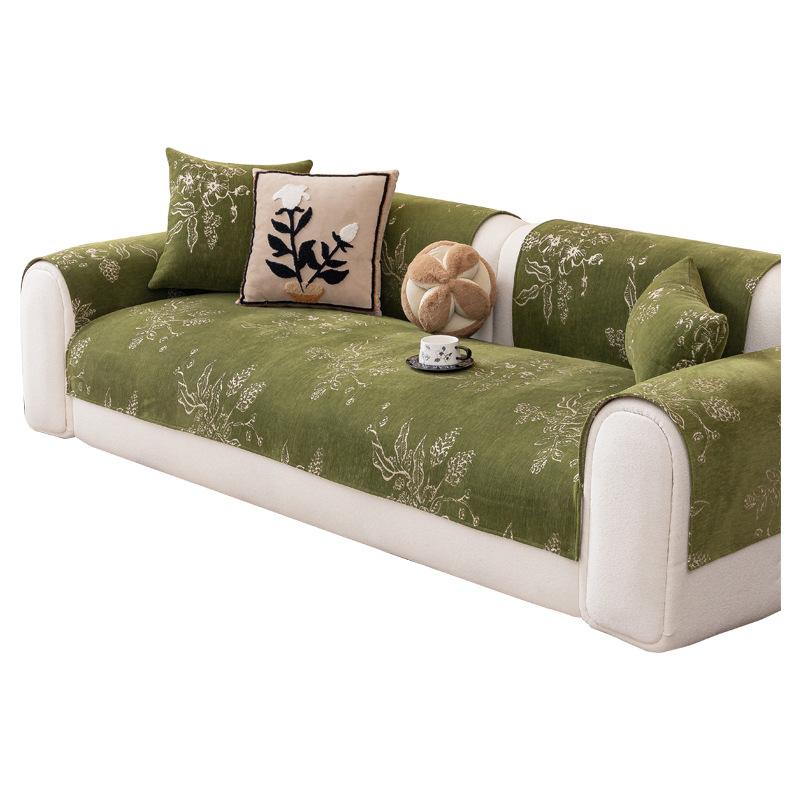 Retro French Sofa Cover Cloth Towel 2025 New Four-season Universal One Full Cover Chenille Seat Cushion