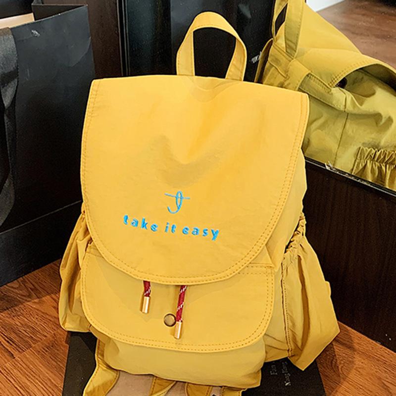Backpack Bag Women's 2025 New Summer Korean Niche Foreign Style College Style Large Capacity Casual Canvas Schoolbag
