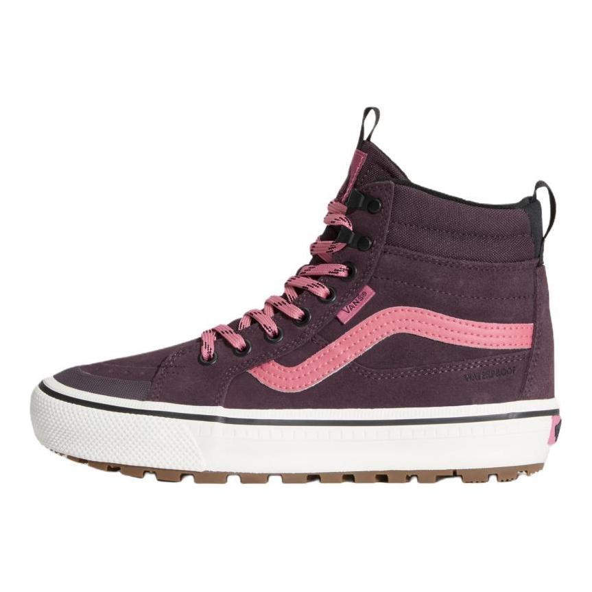 Vans Sk8 Hi Waterproof And Thermal Support High top Outdoor Shoes Unisex Dark Red Sneakers VN000DAQ02Y