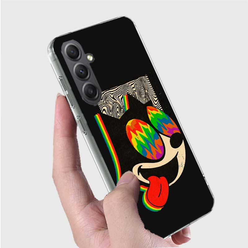 F-Felix the Cats Funny Phone Case for Samsung A16 A26 A36 A56 A17 A37 A57 A07 A06 A02S A03 A04S A05S Galaxy Note 20 10 A50S A71