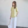 Women's Textured Color Block Short Sleeve T-shirt