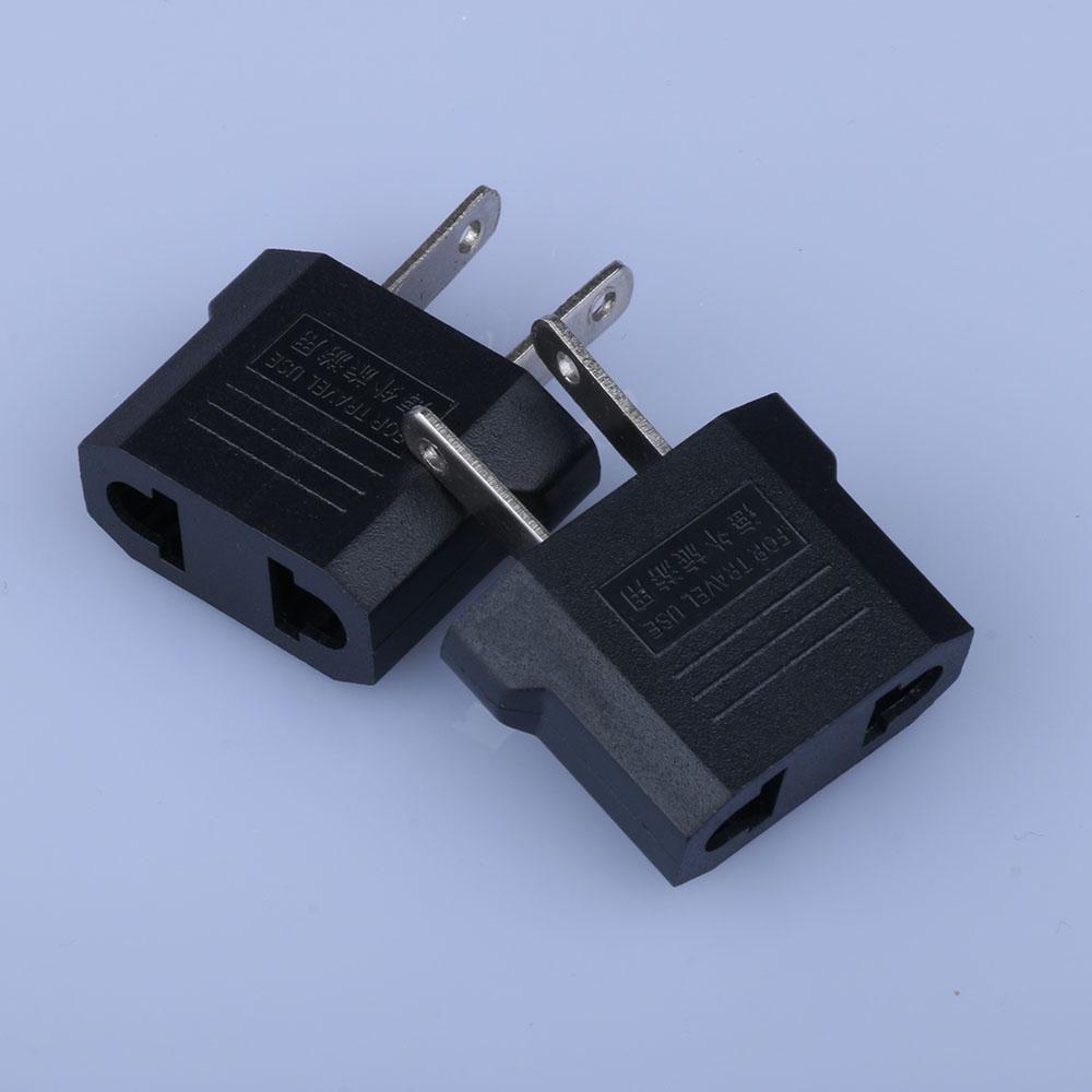 Outlet EU To US European American USA Charger Plug Adapter Jack Converter