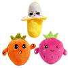Interactive Musical Toy Sensing Beat Plush Toys Fruit Musical Dooll Pear Fruit Sensing Beat Piano Orange Plush Toy