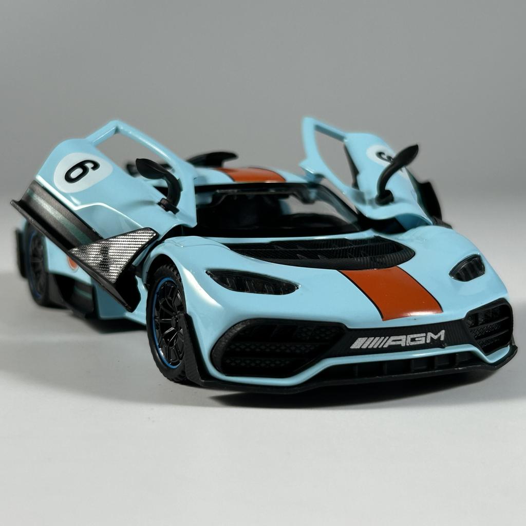 1:32 Mercedes Benz ONE Supercar Alloy Metal Diecast Model Car Sound And Light Pull Back Trendy Children Toy Birthday Gifts Boys