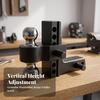 Adjustable Trailer Arm Hitch Assembly | Solid Aluminum Alloy Construction, Rigid Twin Knob