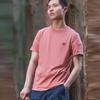 Timberland Casual Round Neck Embroidered Slim Fit Short Sleeve T-Shirt Men Tops Light-Pink-Mahogany A2EKJ-DJ1