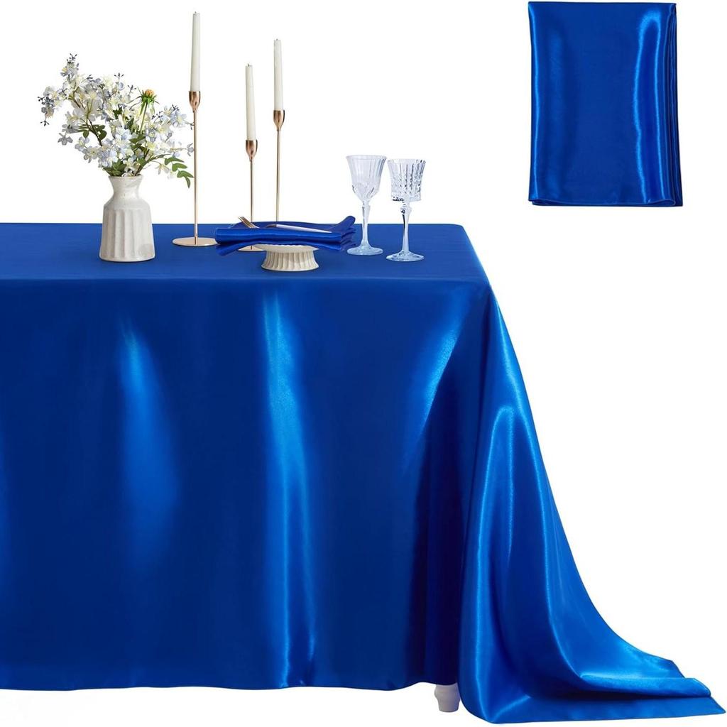 Față de masă satinată din mătase pentru petreceri, evenimente și nunți