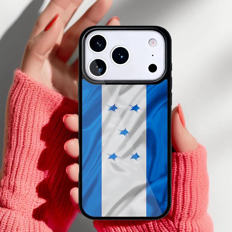 Honduras Flag Soft Phone Case for iPhone 17 16 15 14 13 Pro Max Back Cover for 12 11 Pro Coque