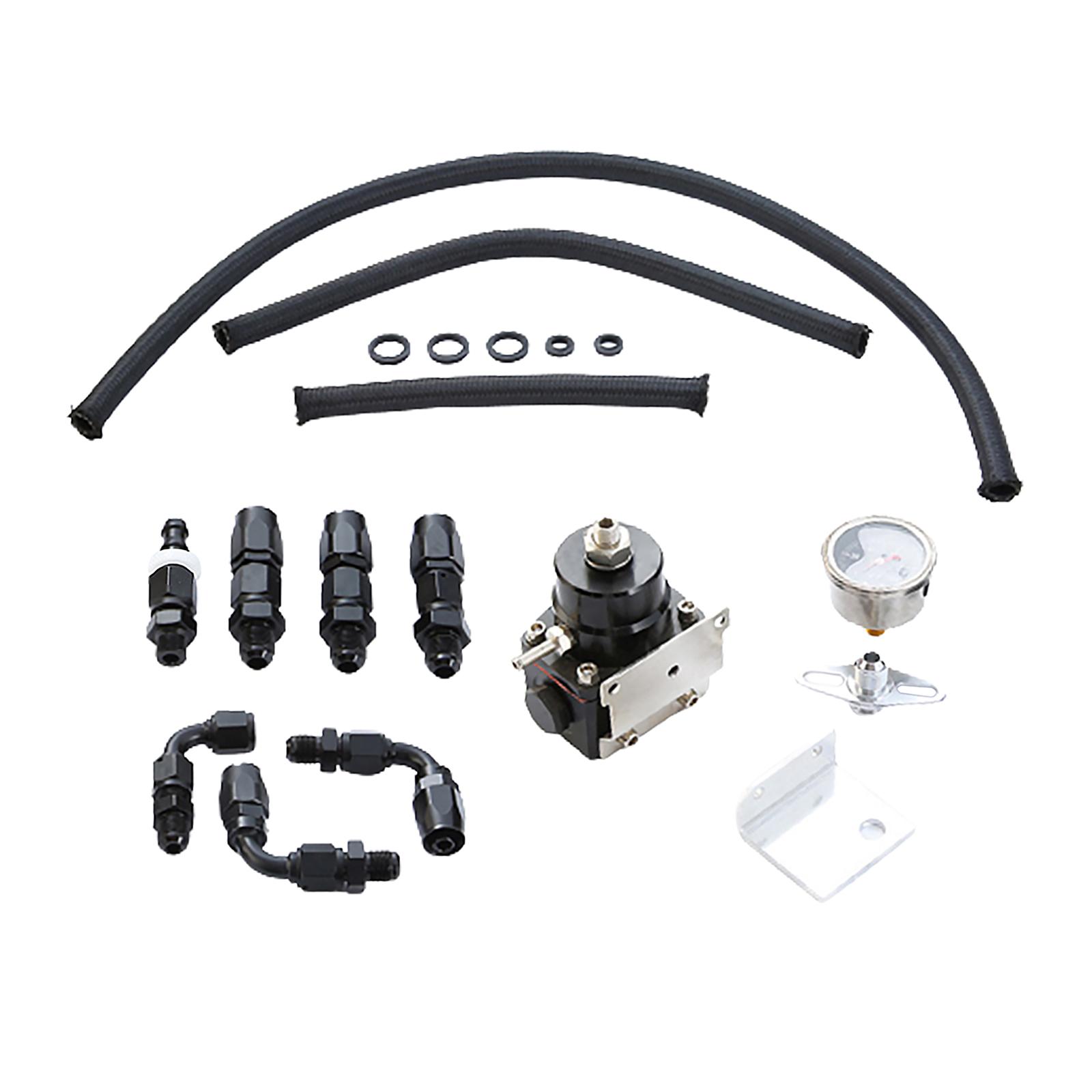 

Universal Fuel ,Modification,Replacements, Fuel System Stainless Steel Braided Fuel Hose 0-100PSI PSI Display for Car чёрный