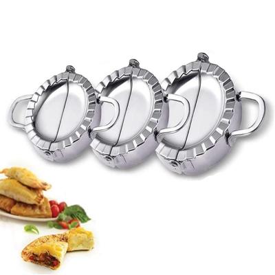 Stainless Steel Dumpling Maker Mold 3Pcs Set, 7.5cm 8.5cm 9.5cm Ravioli Pierogi Empanada Press, Dishwasher Safe