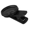 37MM Professional Clip On Phone Filter Lens ND2 400 Adjustable Neutral Density Filter with Phone Clip Lens Protector