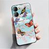 Custodia per Stampa per ZTE Nubia Neo 3 5G Fundas Capa Guscio Nero in Silicone Morbido Copertura ZTE Nubia Neo 3 GT Carina Custodia con Fiore e Cartone Animato