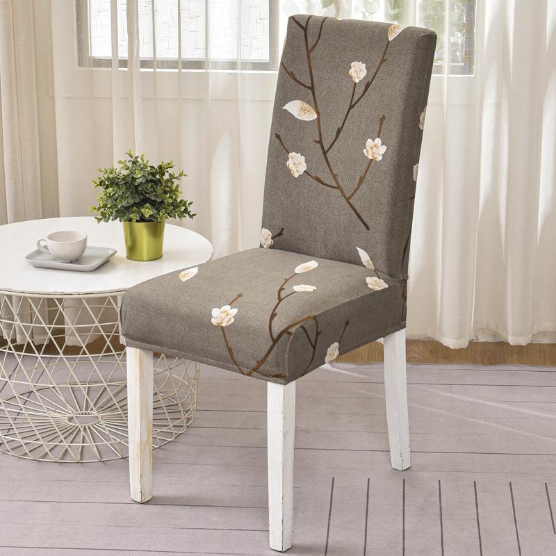 New Colors Chair Covers Floral Modern Slipcover For Dinning Room Wedding Stretch Elastic Furniture Protector