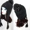 Multicolor Knit Plush Ear Protection Hat - First Love's Taste