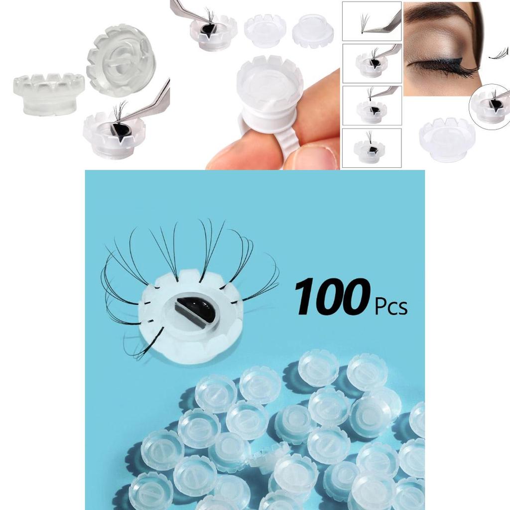 Practical And Economical Blossom Cup Ring For Eyelash Extension