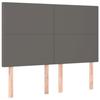 Tête de lit - MAISON EXCLUSIVE - 144x5x118/128 cm - Similicuir - LED intégrée - Hauteur réglable