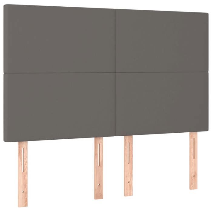 Tête de lit - MAISON EXCLUSIVE - 144x5x118/128 cm - Similicuir - LED intégrée - Hauteur réglable
