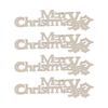 40Pcs Christmas Words Slices Density Board Christmas Tree Hanging Ornament for Christmas DIY Craft