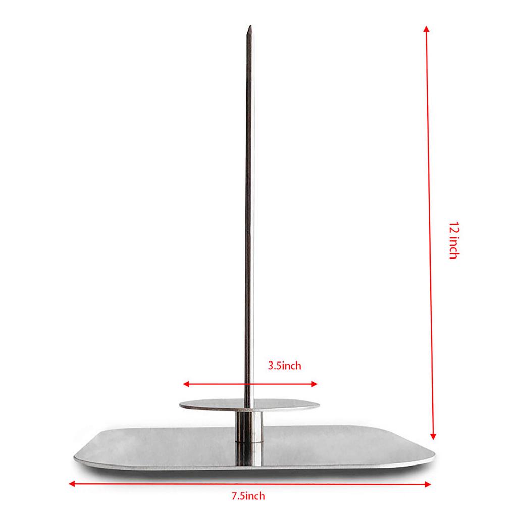 Vertical Skewer for Barbecue Grill Vertical Barbeque Grilling Rack for Meat Steak Whole Chicken