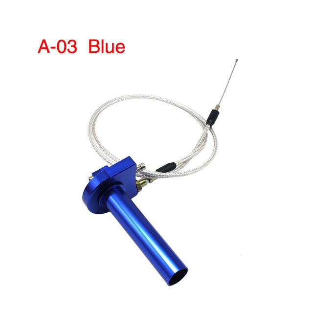 ZSDTRP 7/8" Aluminum Throttle Grip Twist Quick Action Gas Throttle Settle With Cable For Dirt Pit Bike 50cc 110cc 125cc