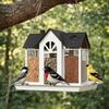 Metal Wild Bird Feeder Large Capacity Bird Feeding Station Hanging Bird Feeder  Outdoor Yard