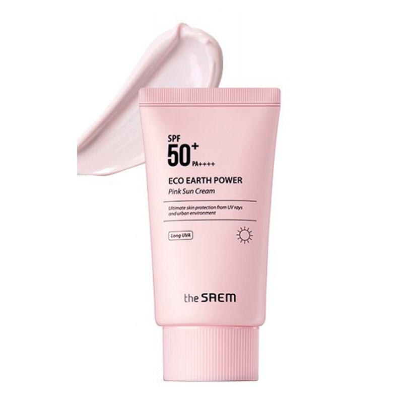 

[ the SAEM ] Eco Earth Power Pink Сонцезахисний крем SPF50+ PA++++ 50г