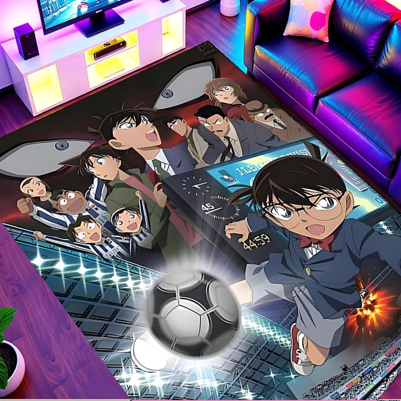 Detective Conan Print Rug, Washable Floor Carpet, For Entryway Dorm Laundry Room Office Study, Home Decor Birthday Christmas Gift